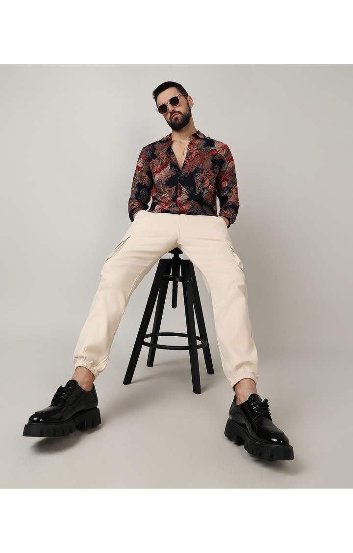 Men's Multicolor Printed Casual Shirts
