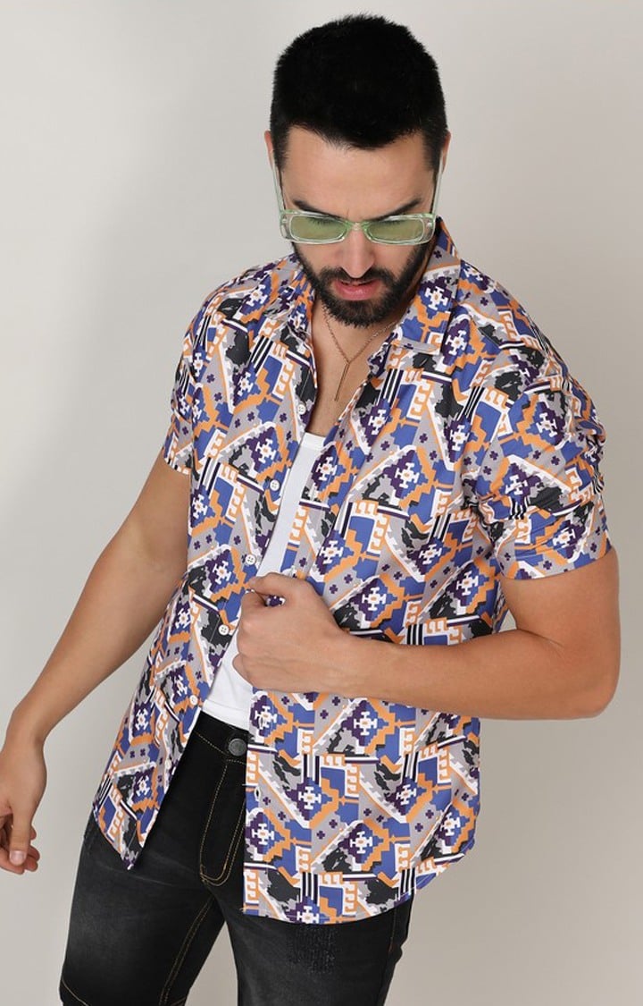 Men's Multicolor Printed Casual Shirts