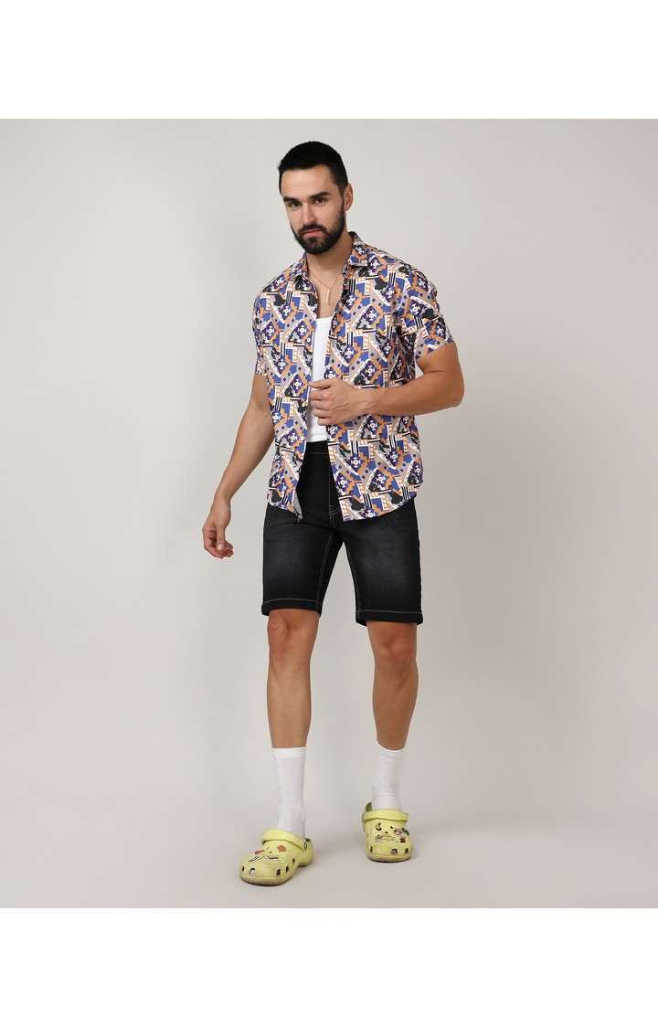 Men's Multicolor Printed Casual Shirts