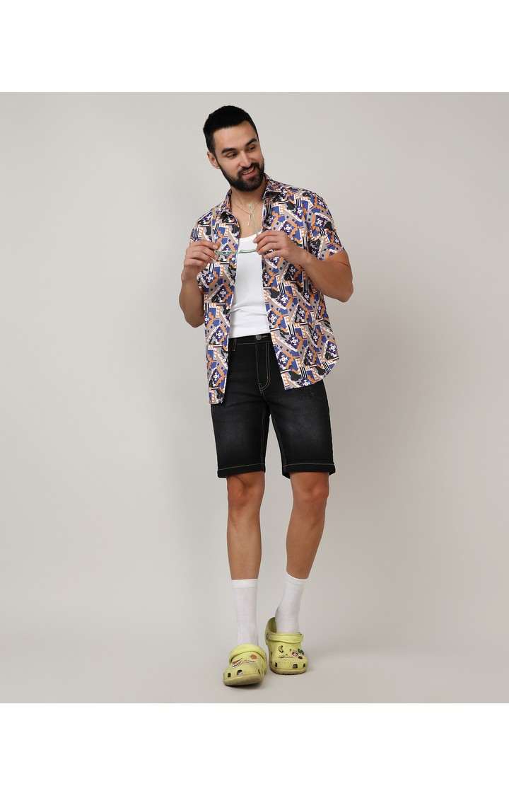 Men's Multicolor Printed Casual Shirts