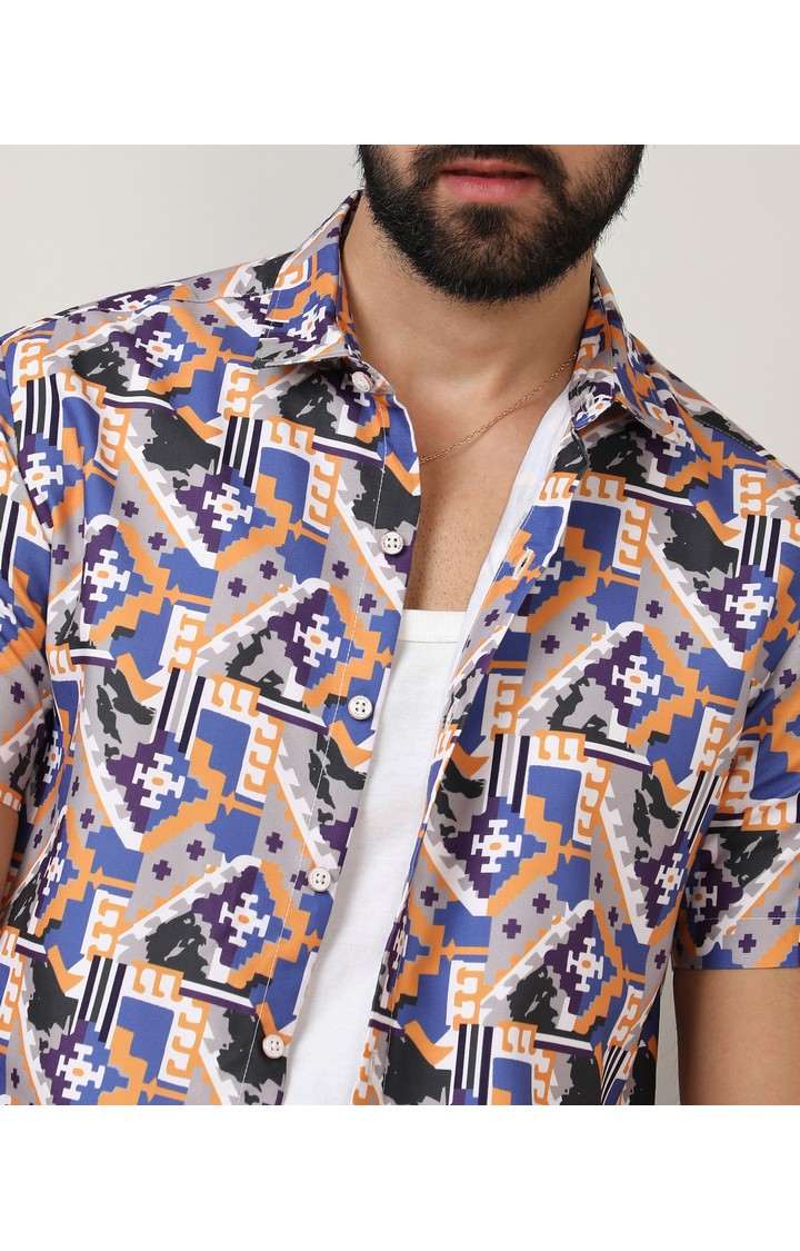 Men's Multicolor Printed Casual Shirts