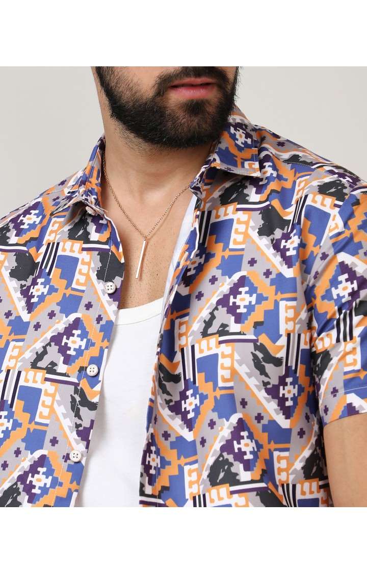 Men's Multicolor Printed Casual Shirts