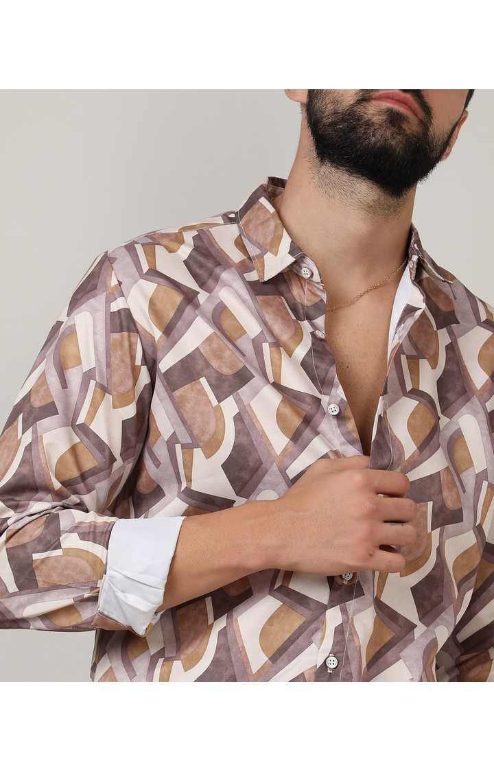 Men's Multicolor Printed Casual Shirts