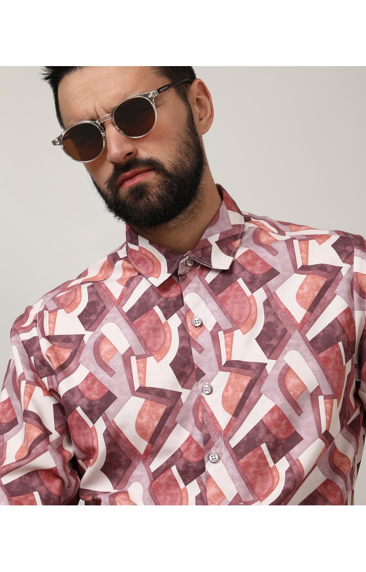Men's Multicolor Printed Casual Shirts