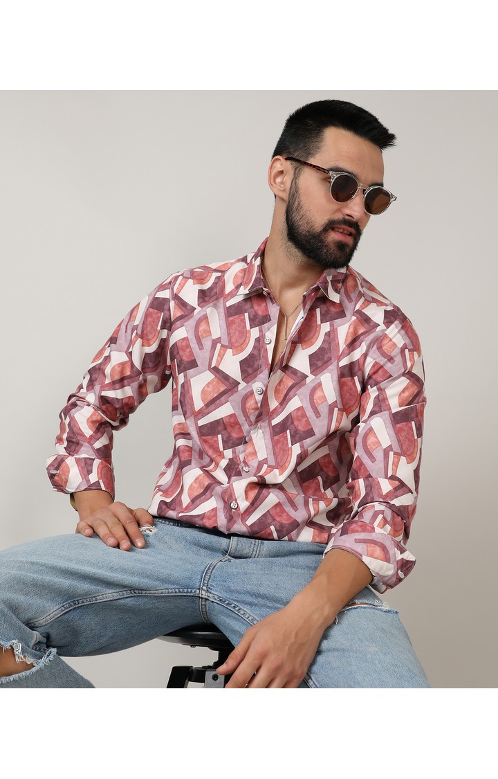 Men's Multicolor Printed Casual Shirts