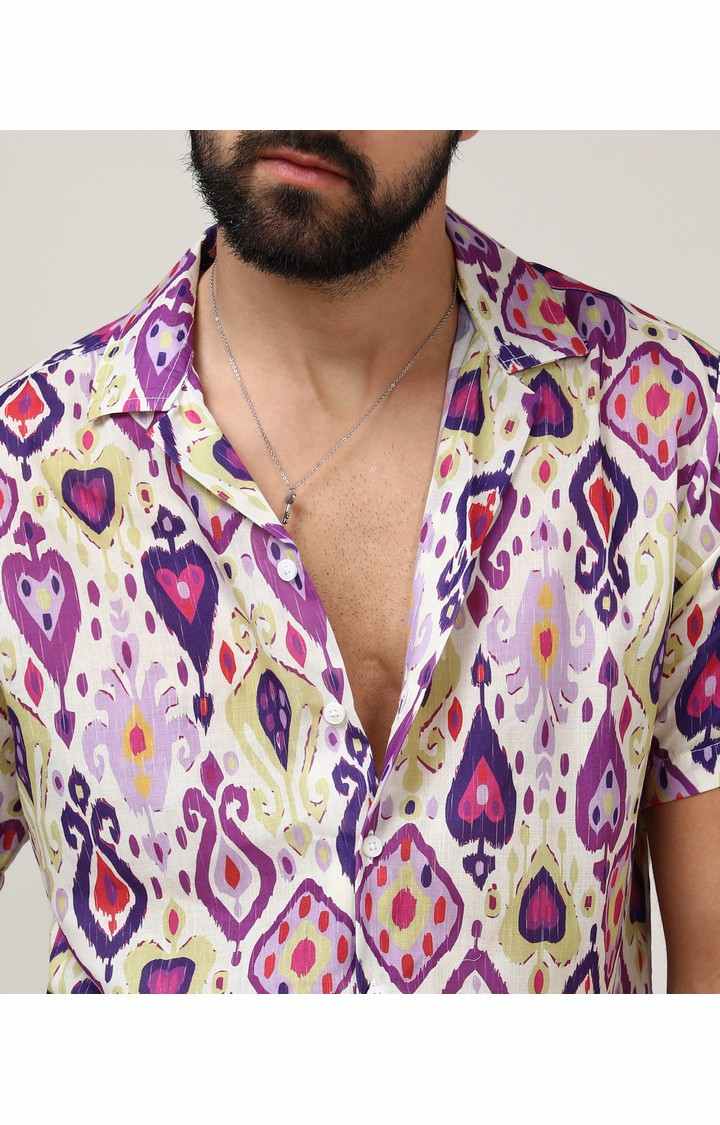 Men's Multicolor Printed Casual Shirts