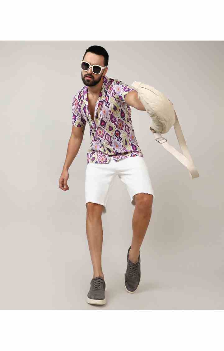 Men's Multicolor Printed Casual Shirts