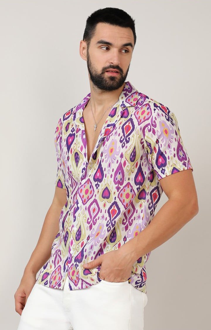 Men's Multicolor Printed Casual Shirts