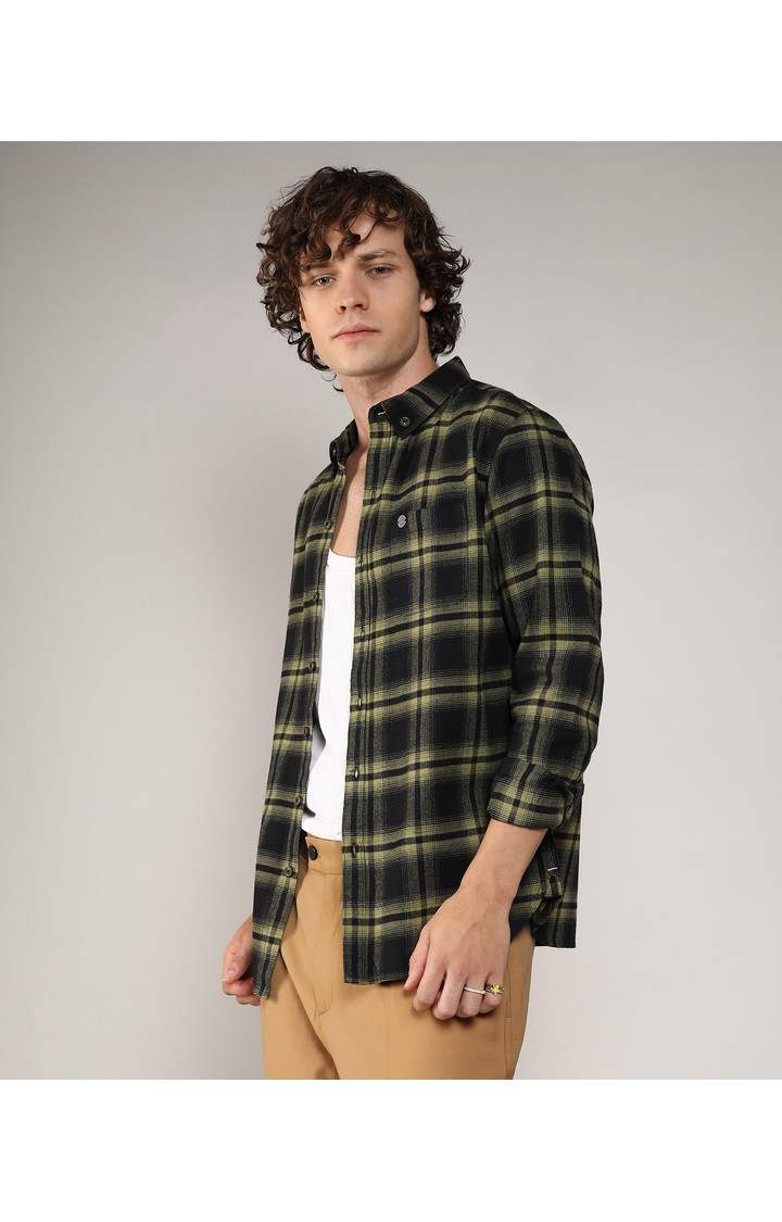 Men's Multicolor Checked Casual Shirts