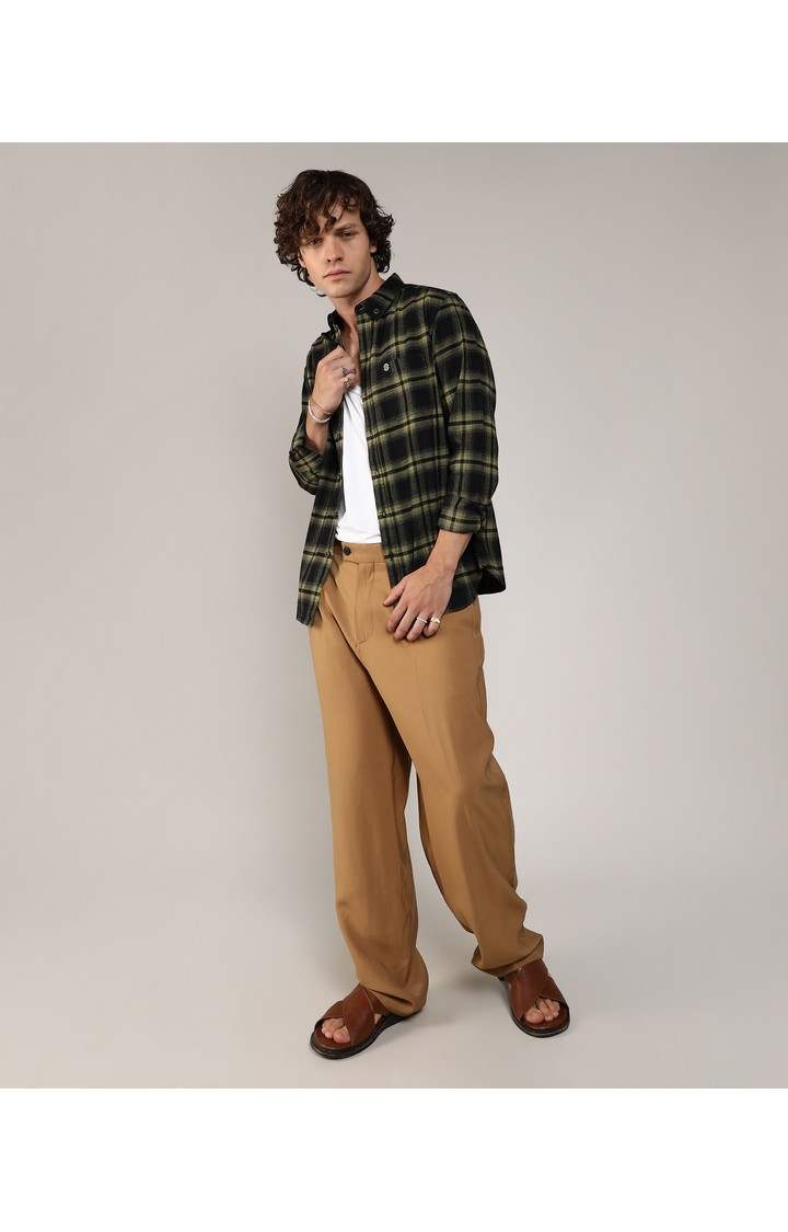 Men's Multicolor Checked Casual Shirts