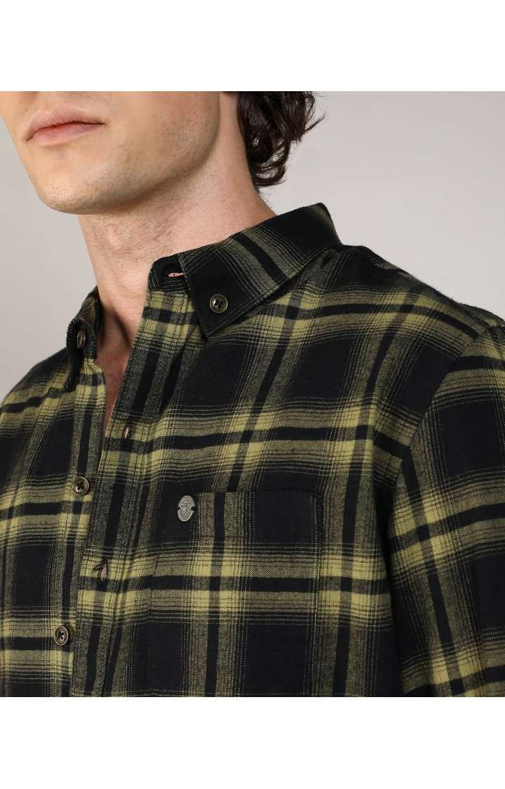 Men's Multicolor Checked Casual Shirts