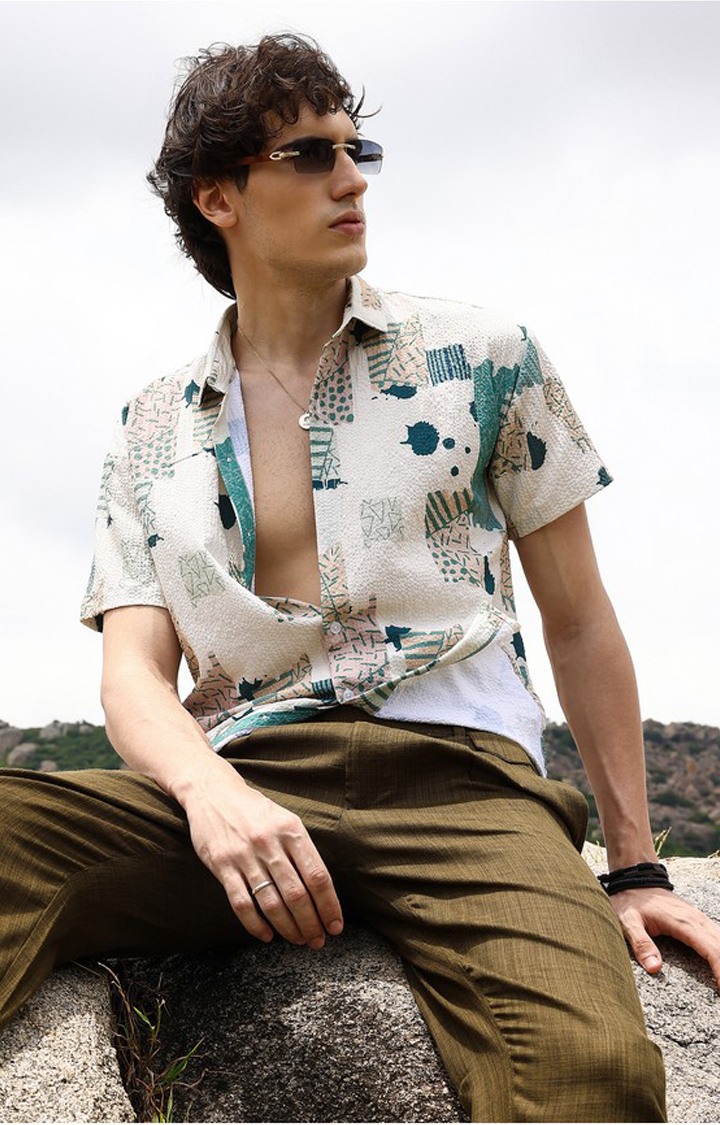 Men's Multicolor Printed Casual Shirts
