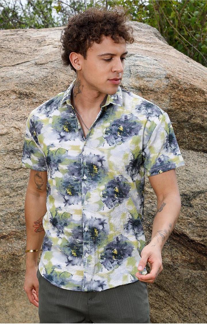 Men's Multicolor Printed Casual Shirts