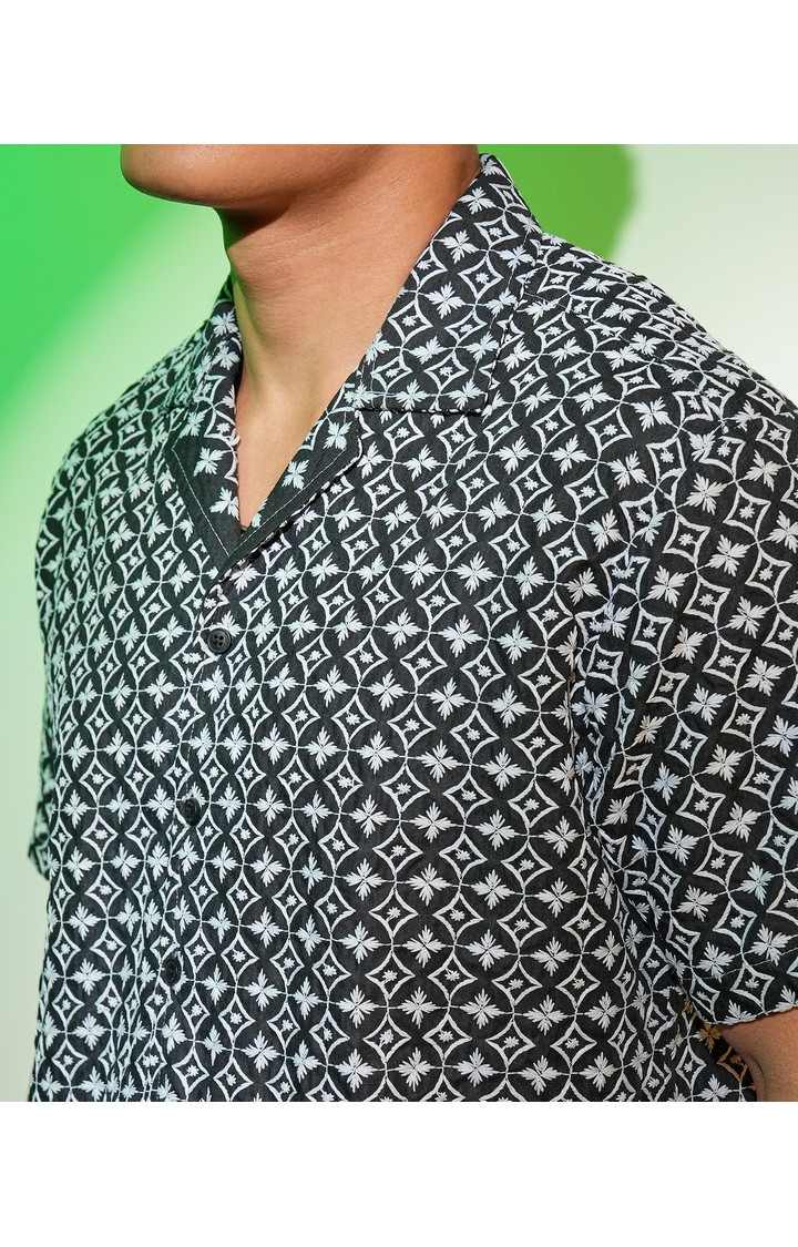 Men's Multicolor Embroidered Casual Shirts