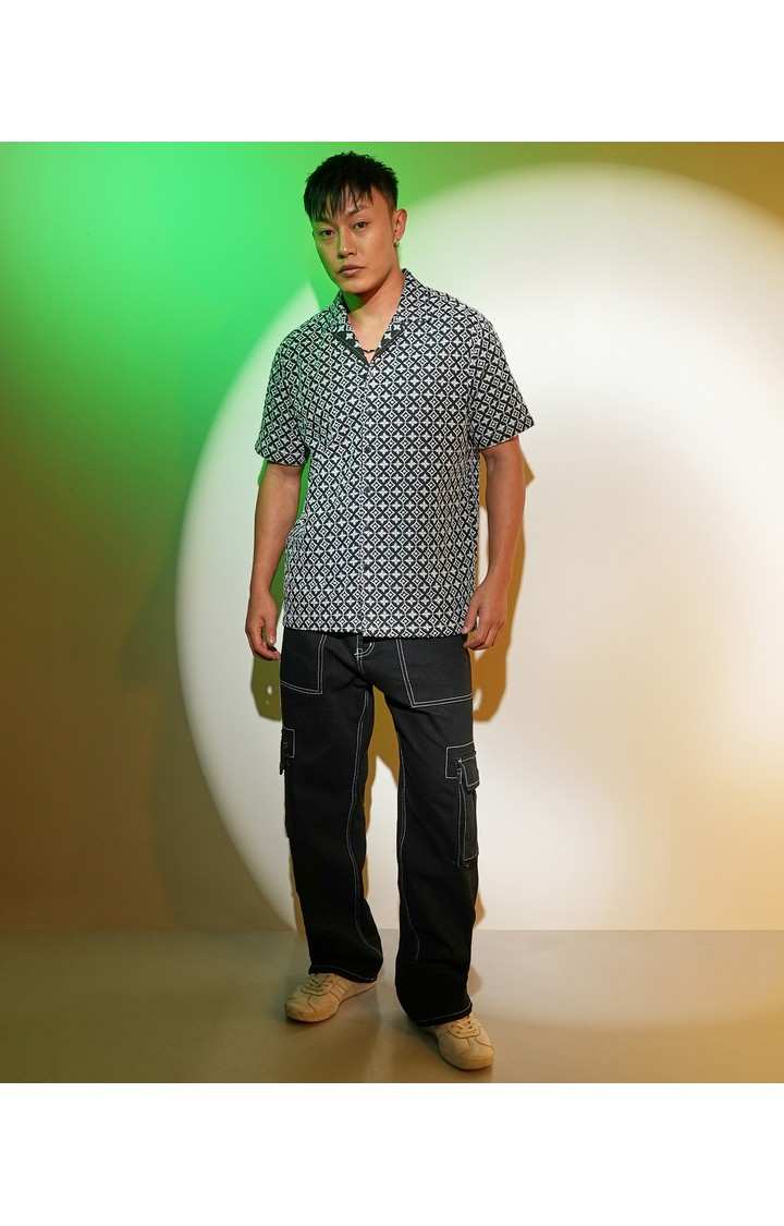 Men's Multicolor Embroidered Casual Shirts