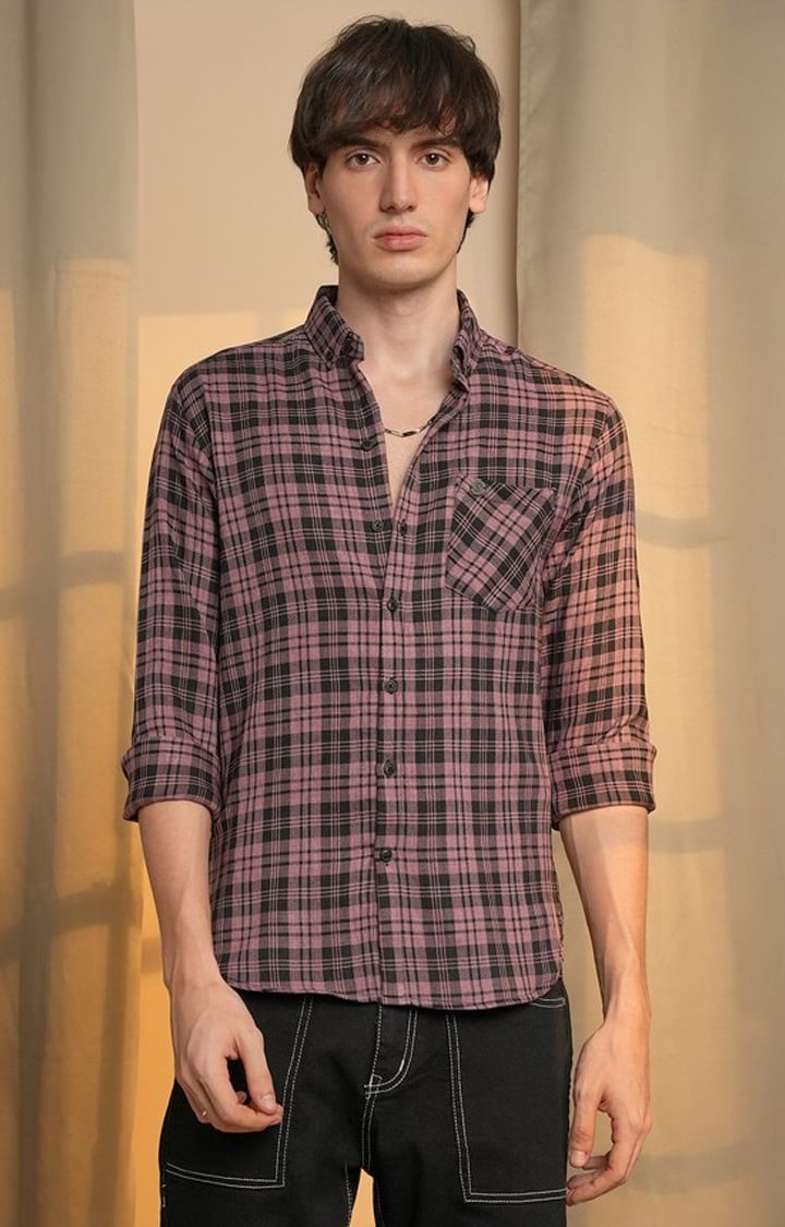 Men's Multicolor Checked Casual Shirts