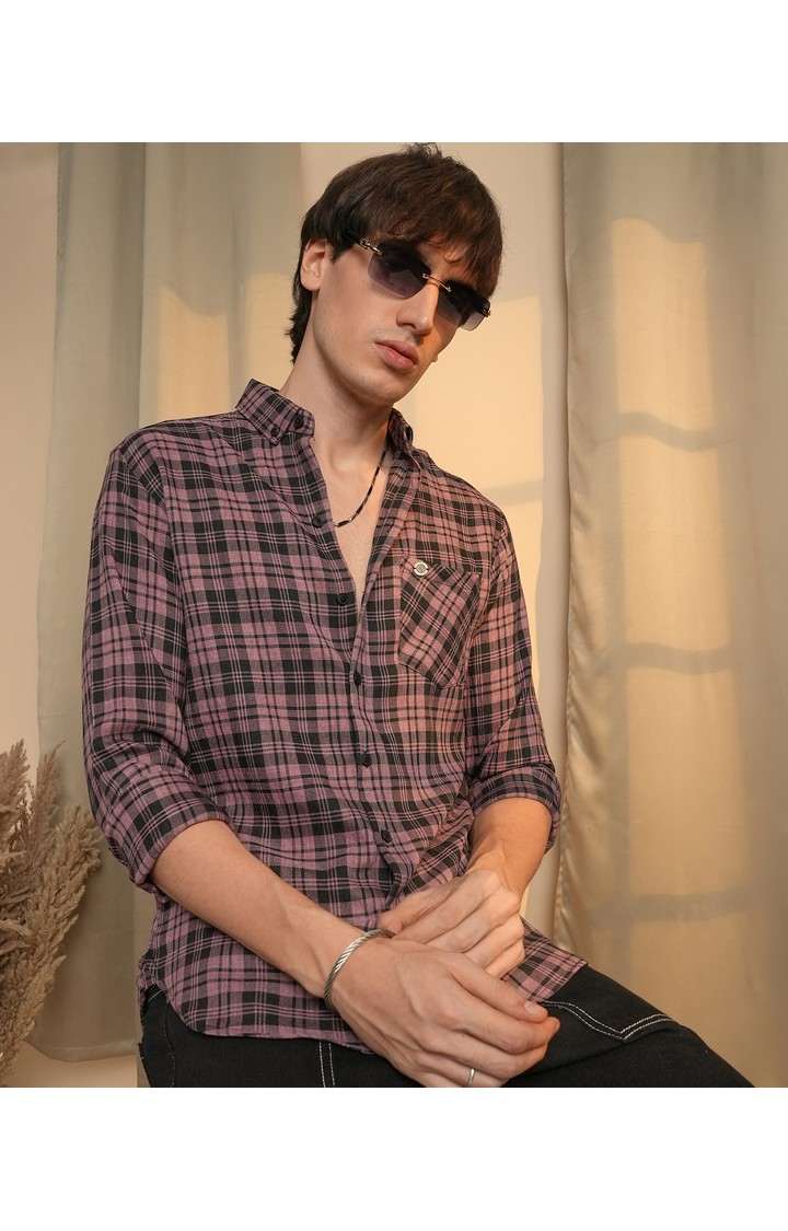 Men's Multicolor Checked Casual Shirts