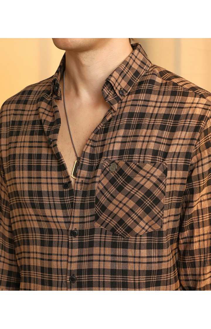 Men's Multicolor Checked Casual Shirts