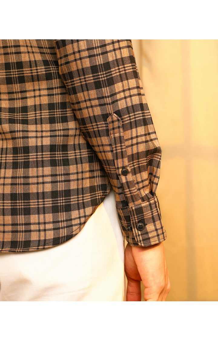 Men's Multicolor Checked Casual Shirts