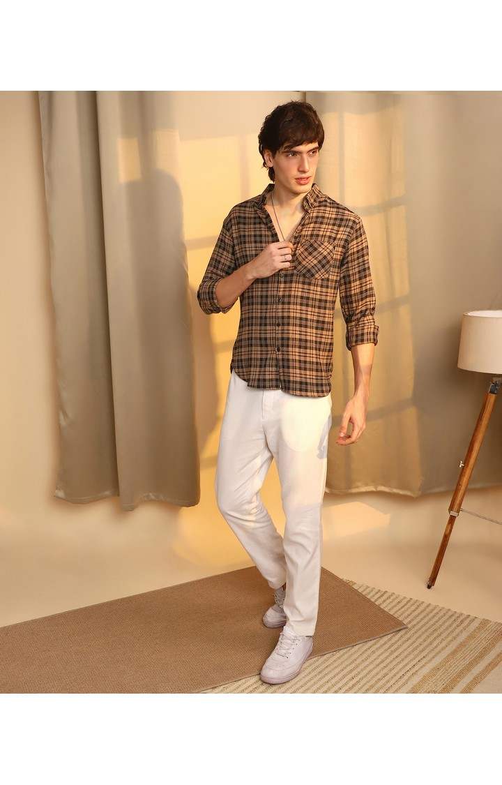 Men's Multicolor Checked Casual Shirts