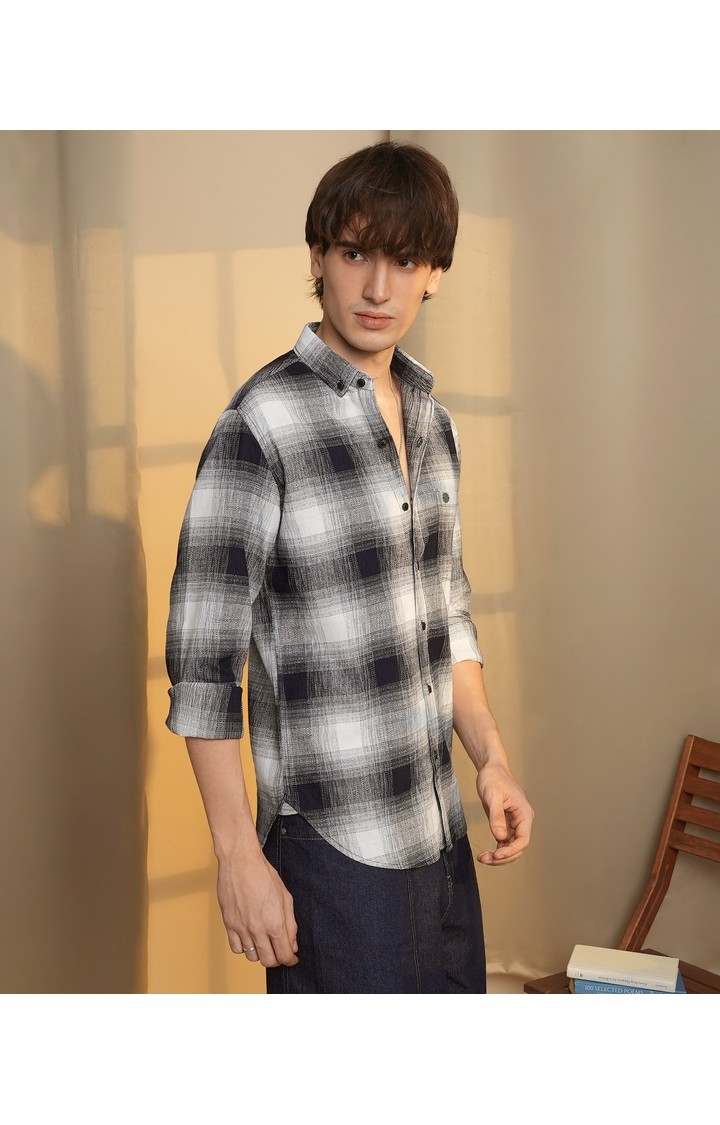Men's Multicolor Checked Casual Shirts