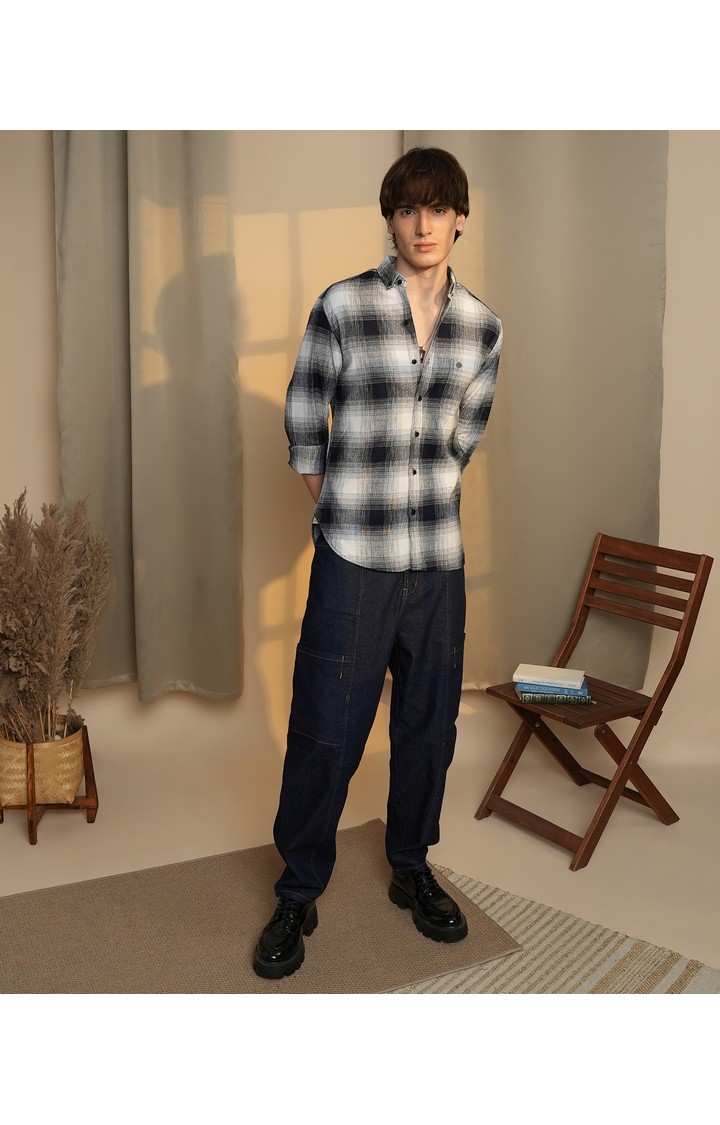 Men's Multicolor Checked Casual Shirts