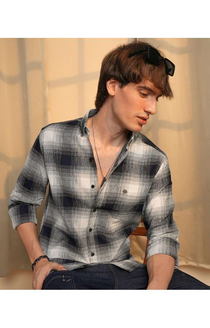 Men's Multicolor Checked Casual Shirts