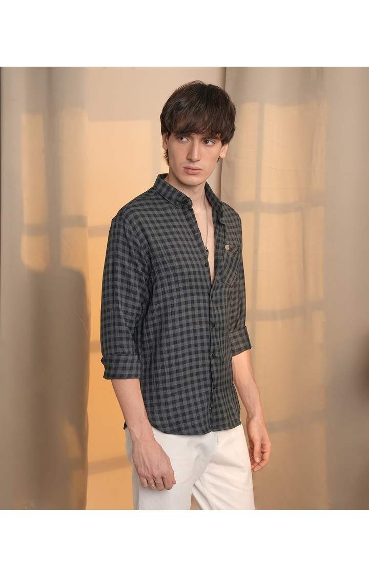 Men's Multicolor Checked Casual Shirts