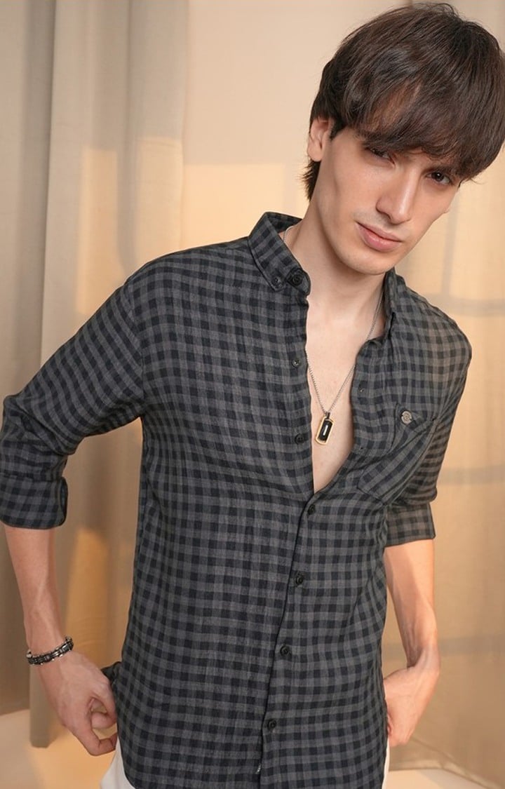 Men's Multicolor Checked Casual Shirts