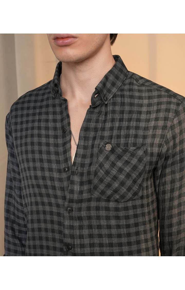 Men's Multicolor Checked Casual Shirts