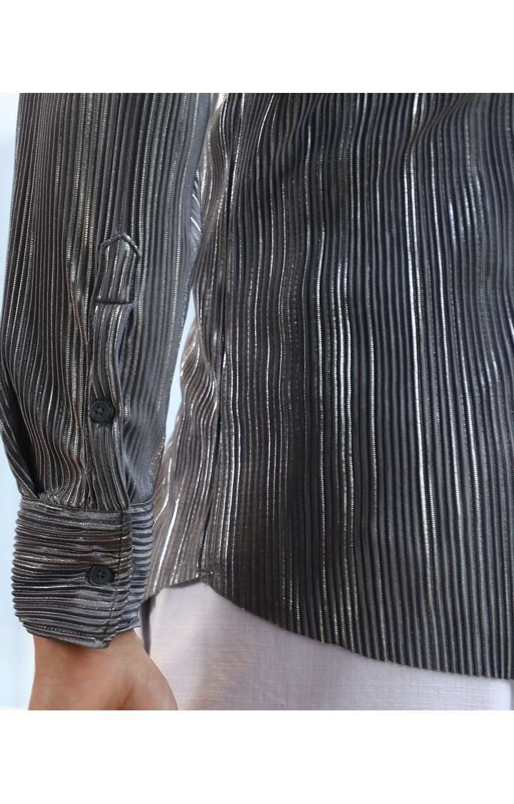 Men's Multicolor Striped Casual Shirts