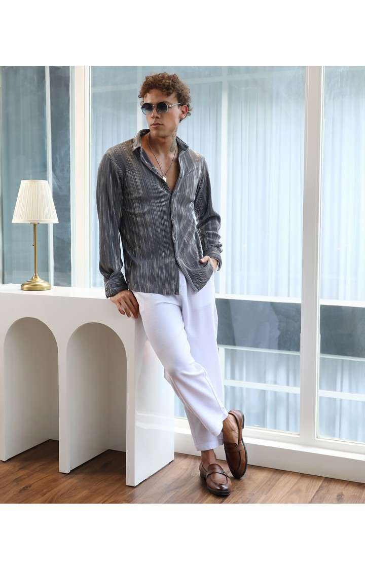 Men's Multicolor Striped Casual Shirts