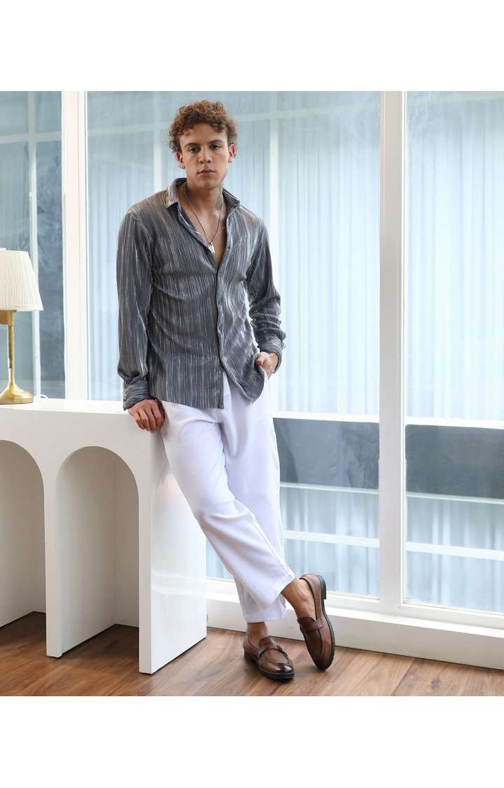 Men's Multicolor Striped Casual Shirts