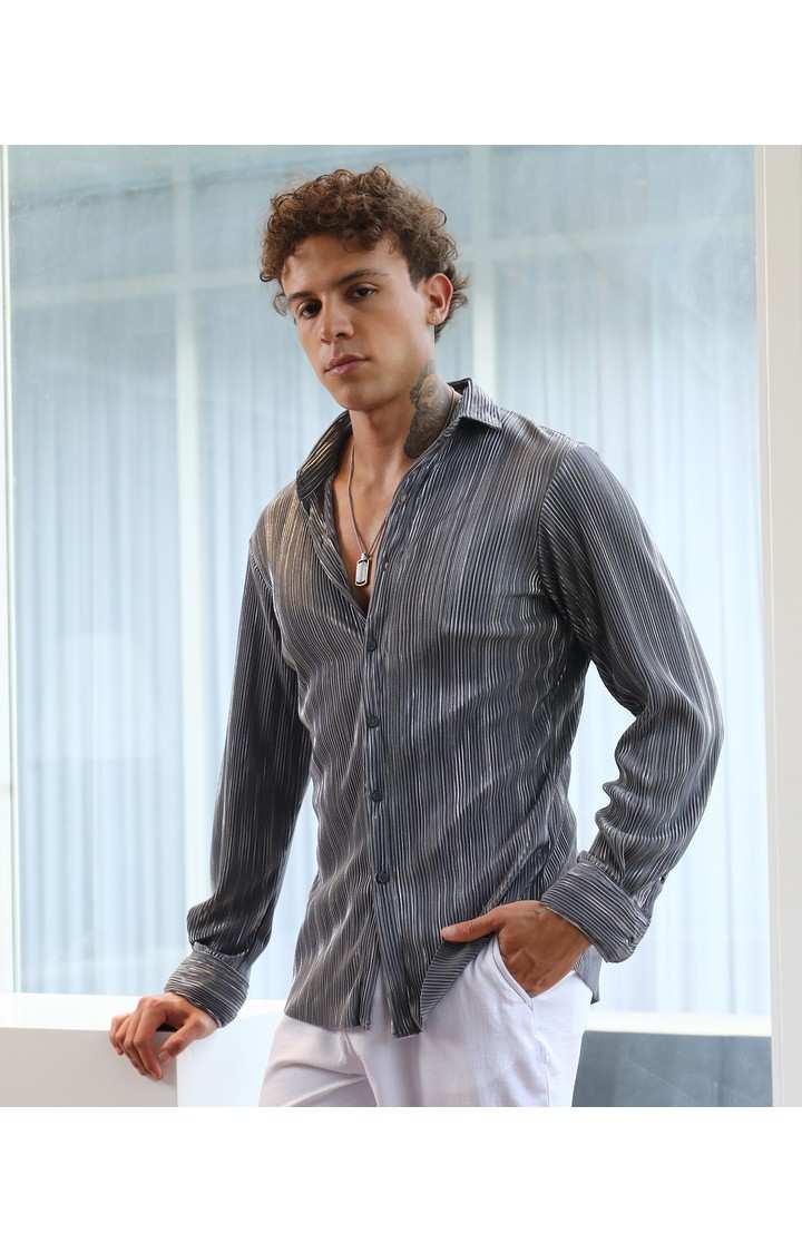 Men's Multicolor Striped Casual Shirts