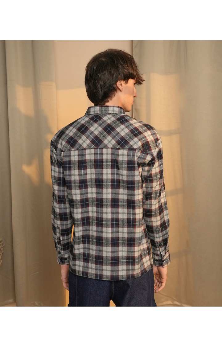 Men's Multicolor Checked Casual Shirts