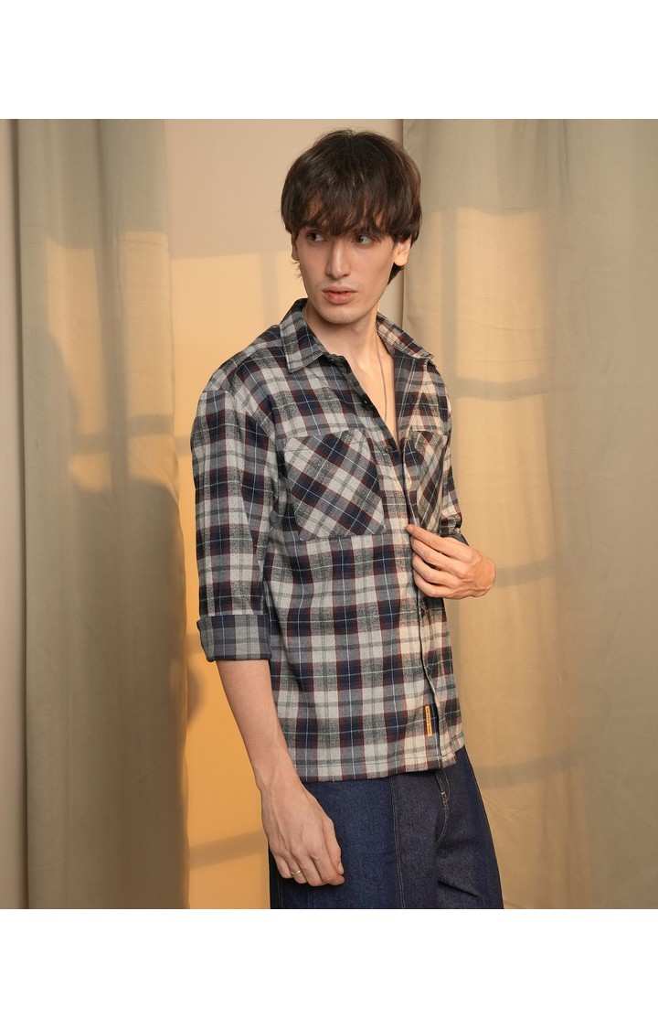 Men's Multicolor Checked Casual Shirts