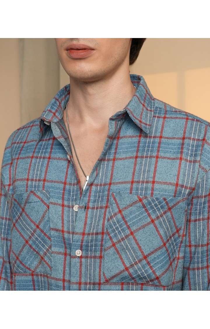 Men's Multicolor Checked Casual Shirts