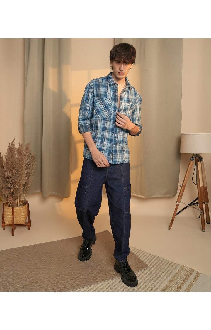 Men's Multicolor Checked Casual Shirts