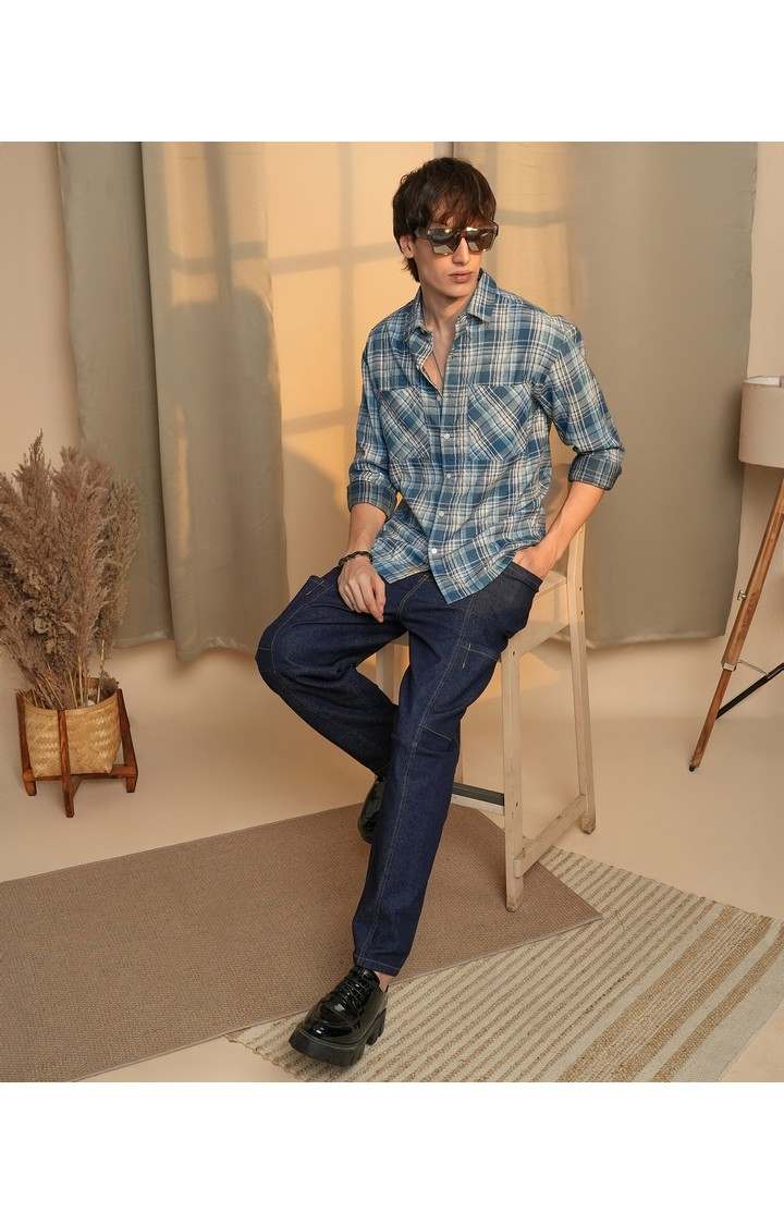 Men's Multicolor Checked Casual Shirts