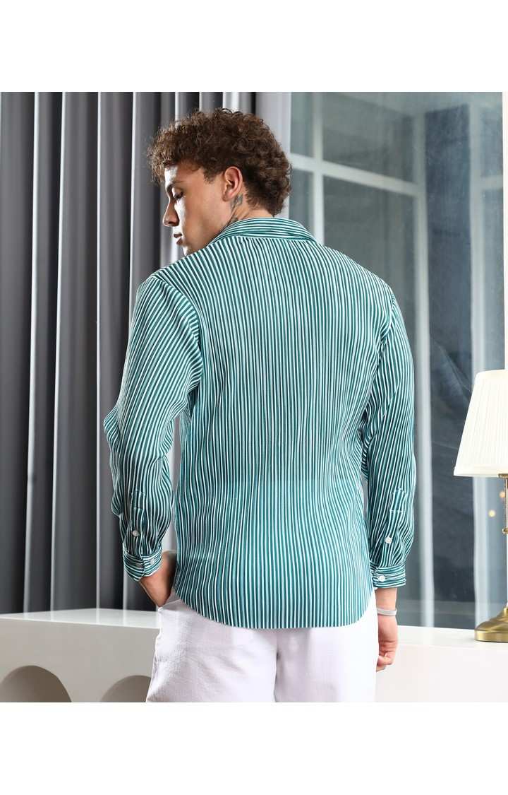 Men's Multicolor Striped Casual Shirts