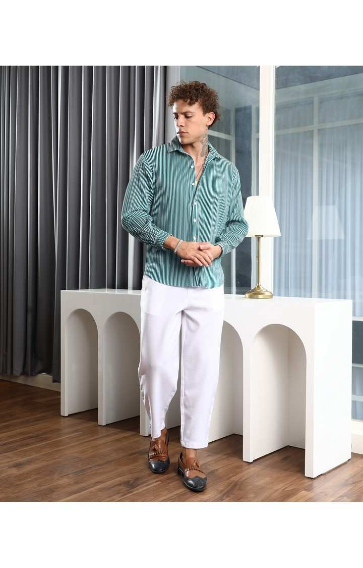 Men's Multicolor Striped Casual Shirts