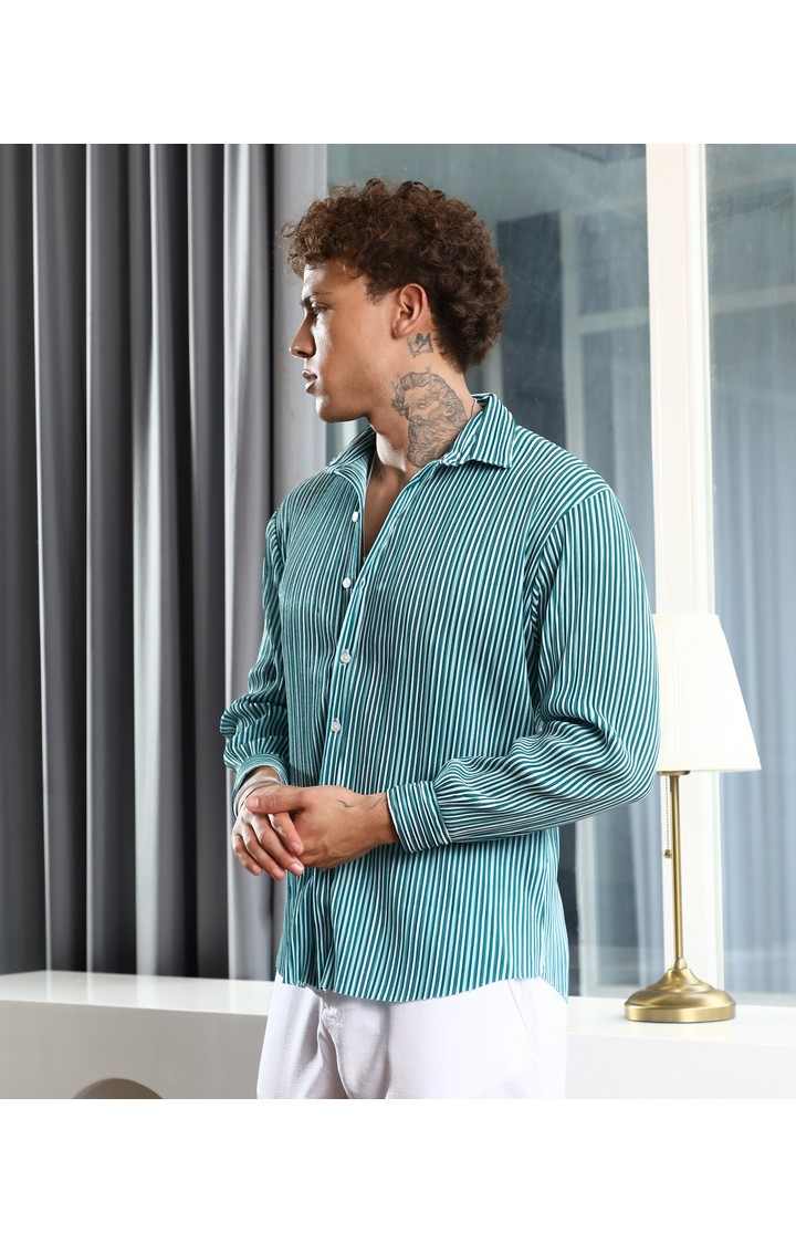Men's Multicolor Striped Casual Shirts