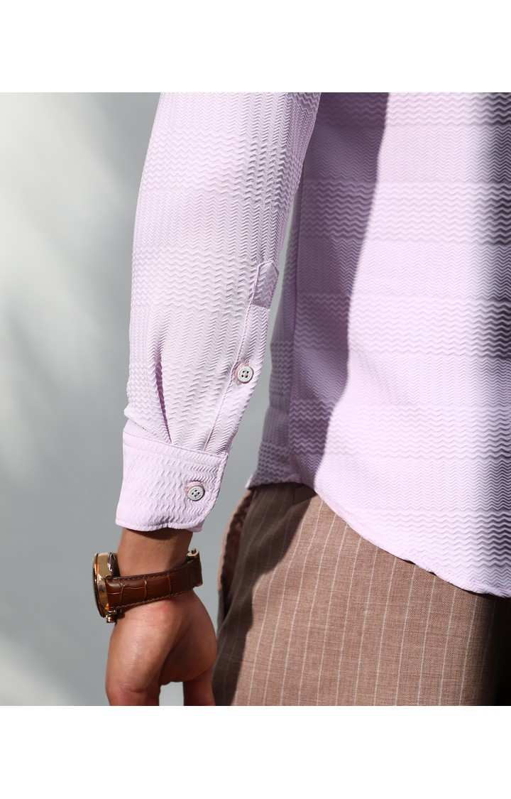 Men's Purple Solid Casual Shirts