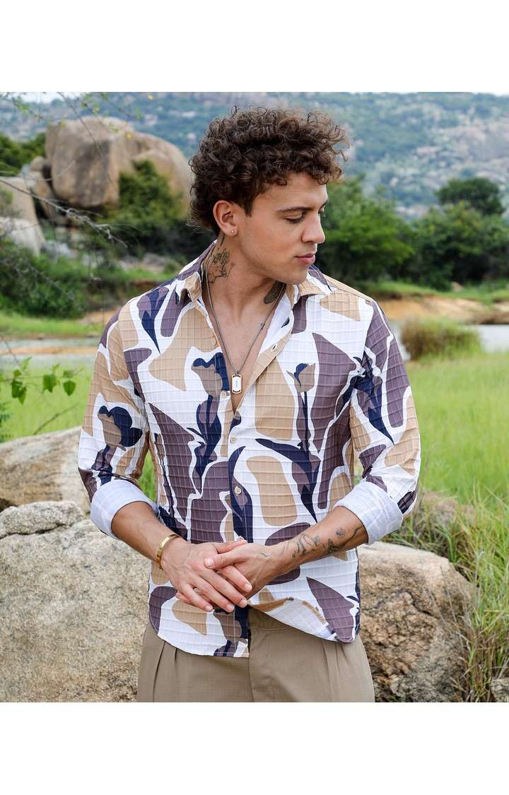 Men's Multicolor Printed Casual Shirts