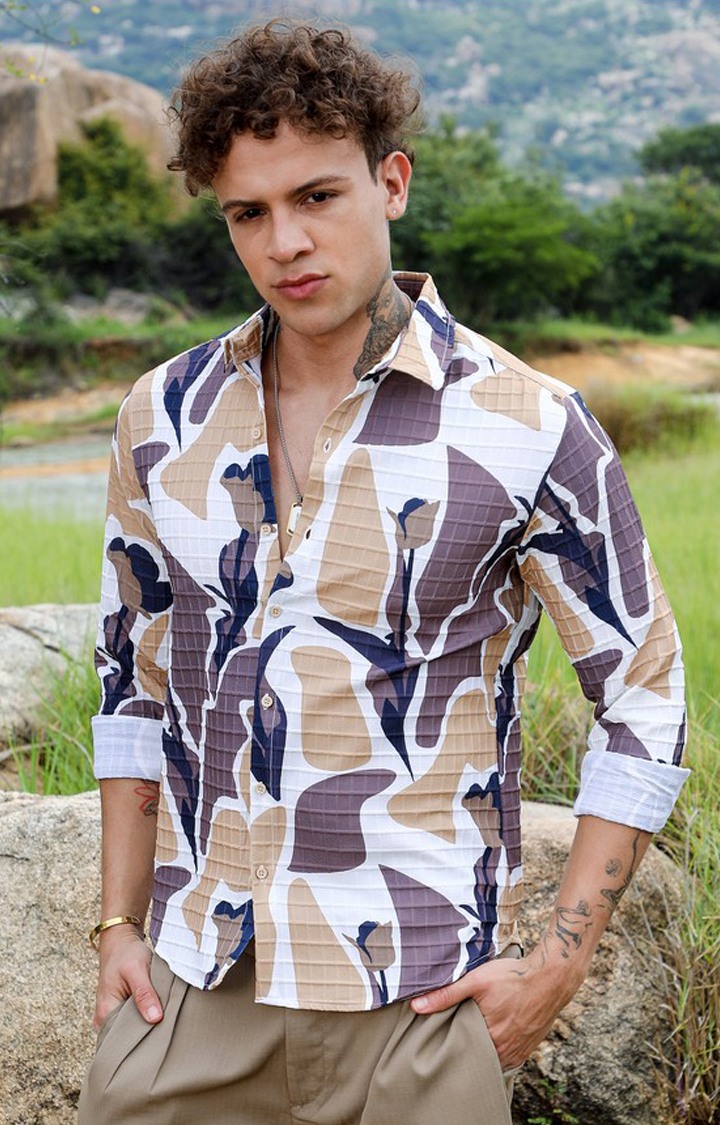 Men's Multicolor Printed Casual Shirts
