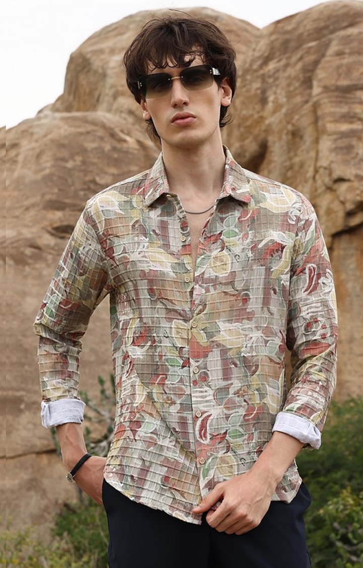 Men's Multicolor Printed Casual Shirts