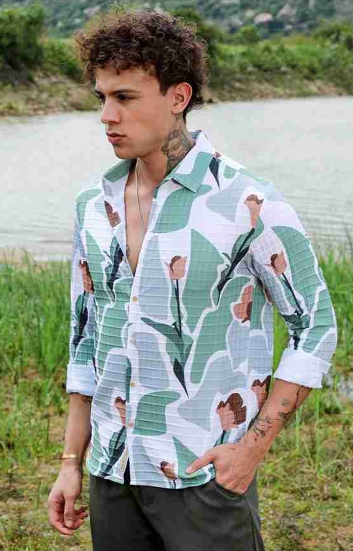 Men's Multicolor Printed Casual Shirts