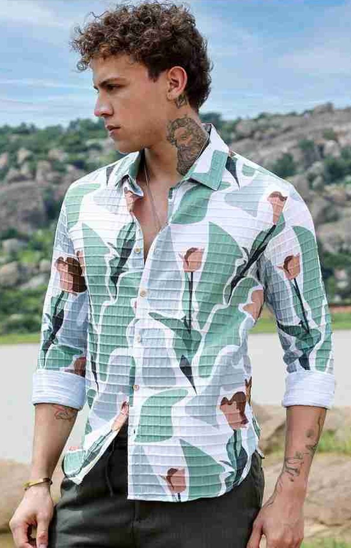 Men's Multicolor Printed Casual Shirts