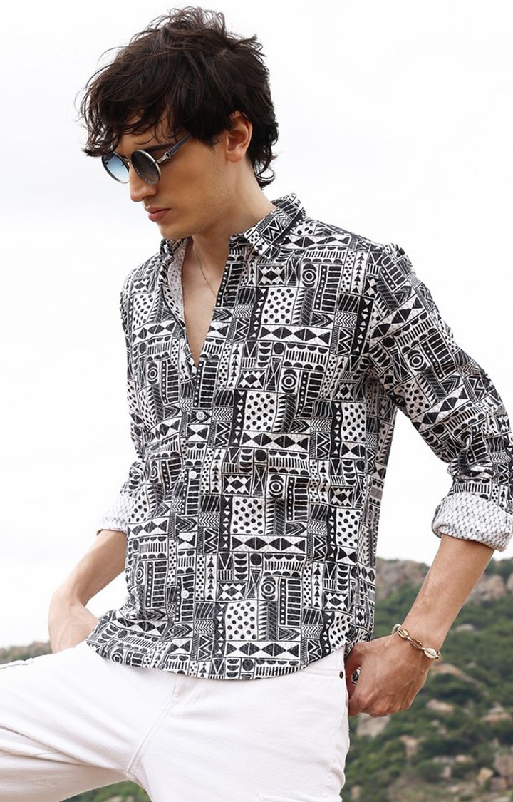 Men's Multicolor Printed Casual Shirts