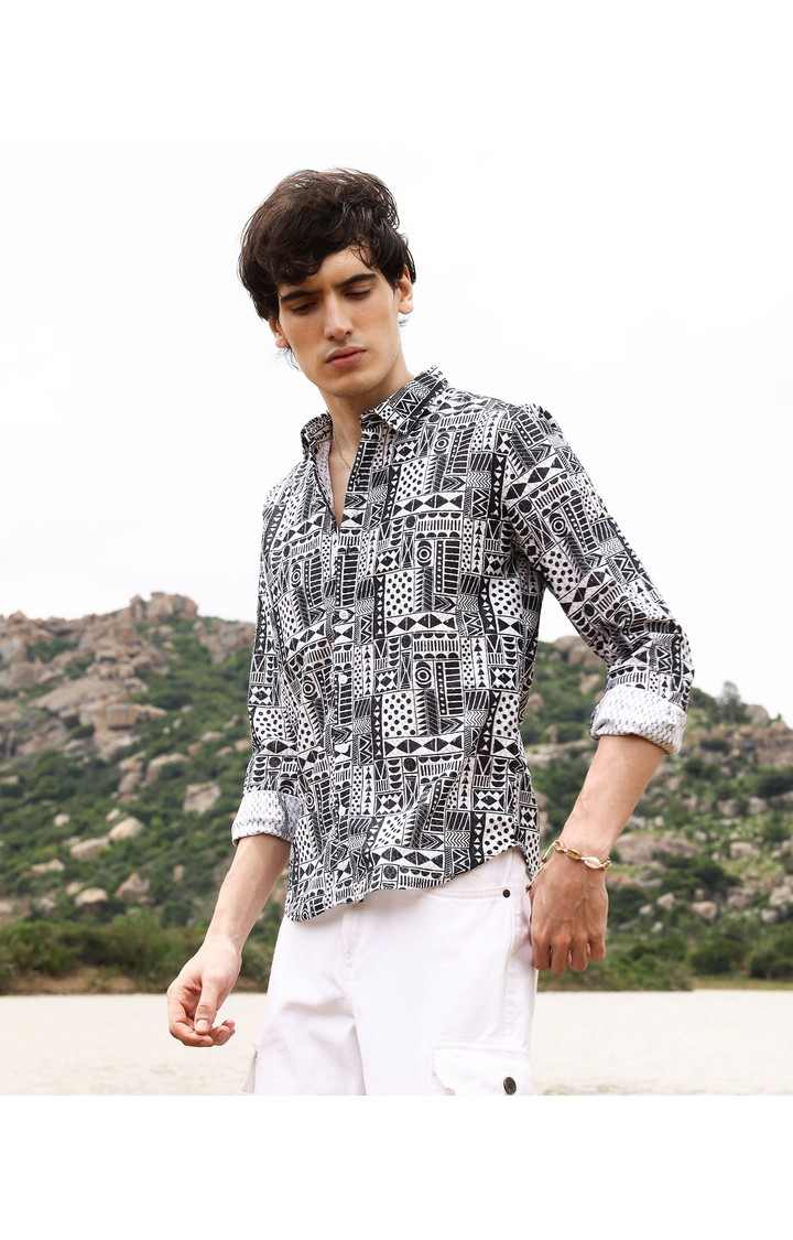 Men's Multicolor Printed Casual Shirts